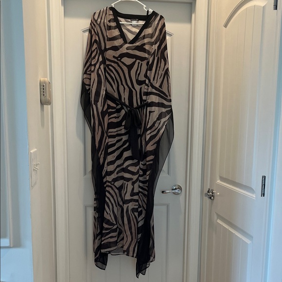 VENUS Dresses & Skirts - VENUS Zebra Print Maxi Dress - Black and Brown